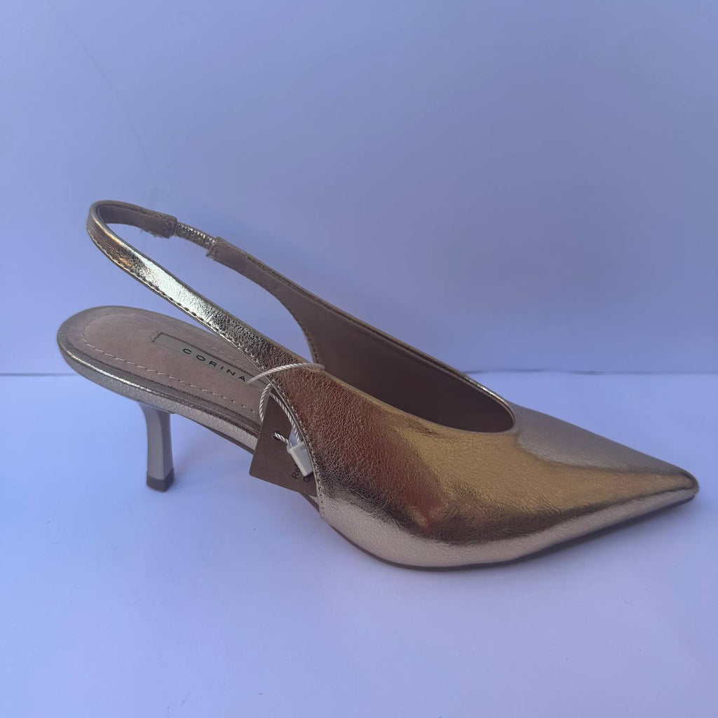 Corina slim tacco largo a punta