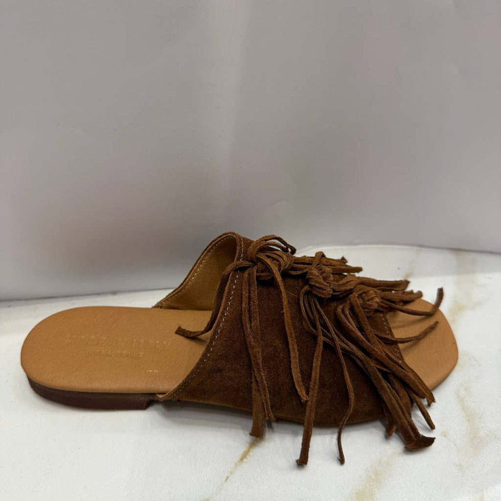 Ciabattina Made In Italy in Remna con frangia