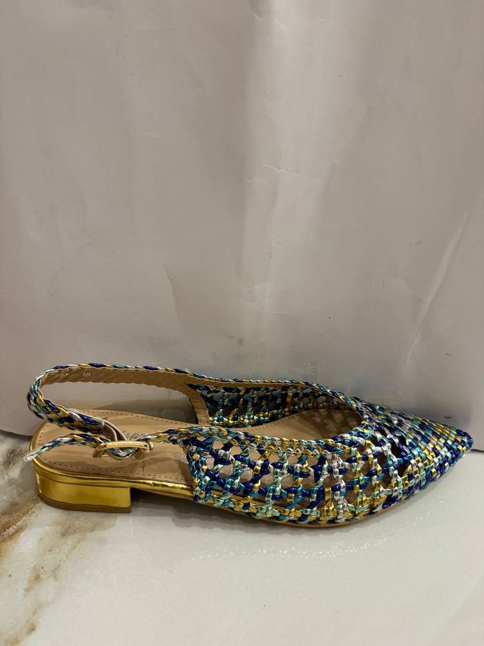 Ballerina traforata con tacco 3cm