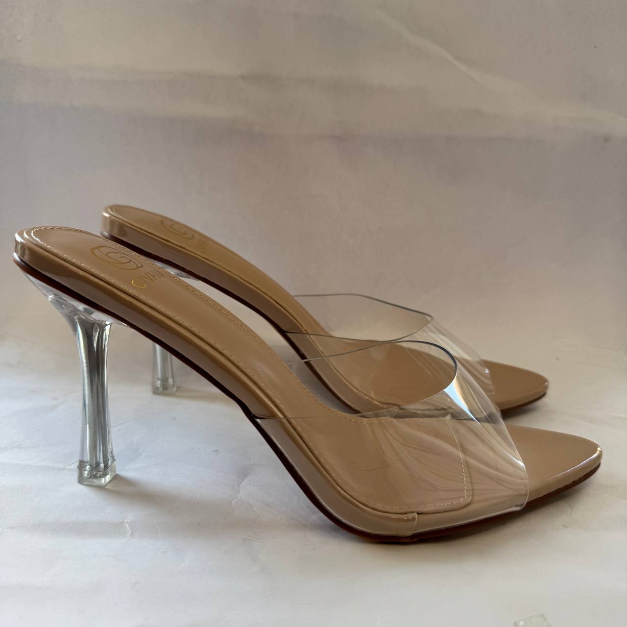 Mules trasparente tacco Cristal 9/10cm