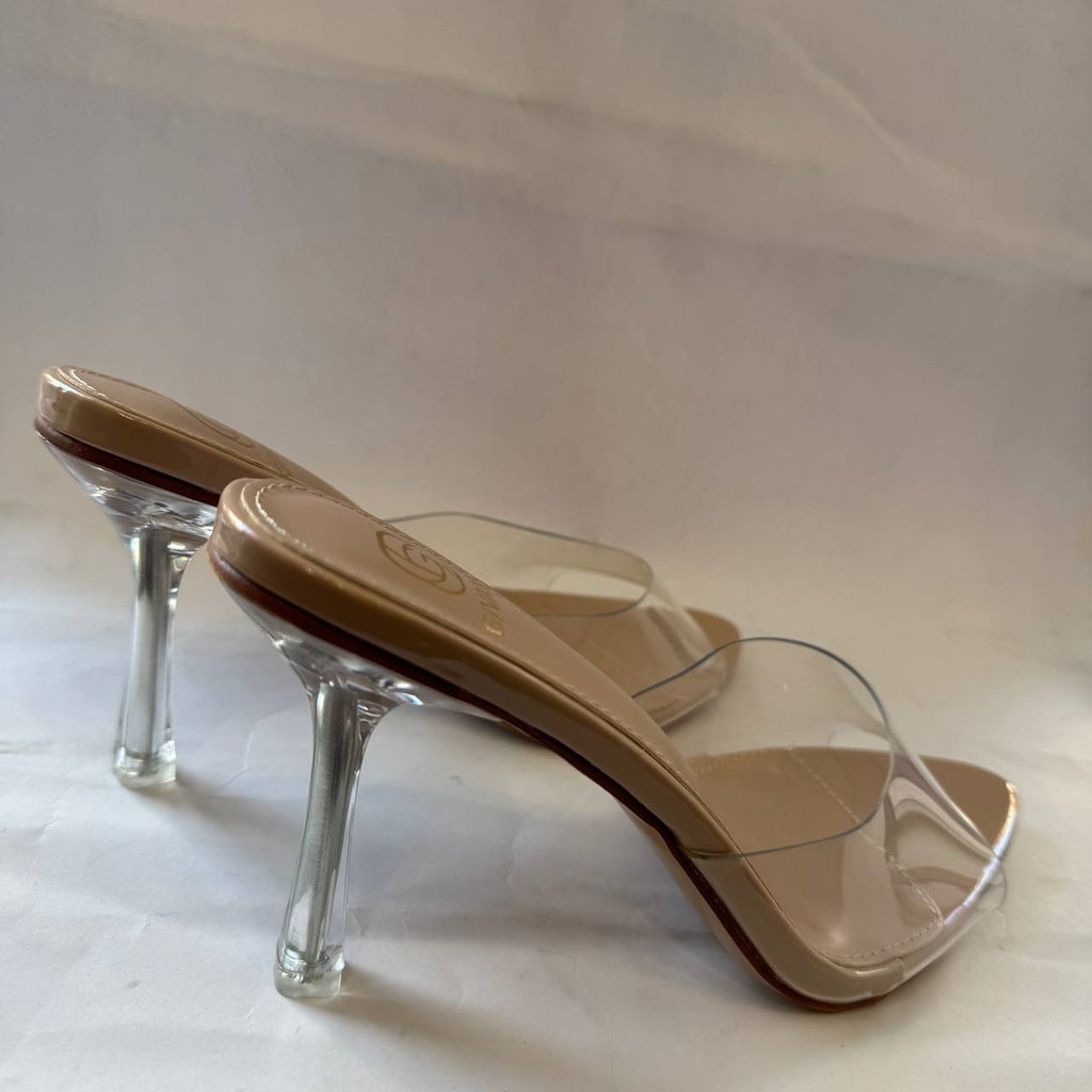 Mules trasparente tacco Cristal 9/10cm